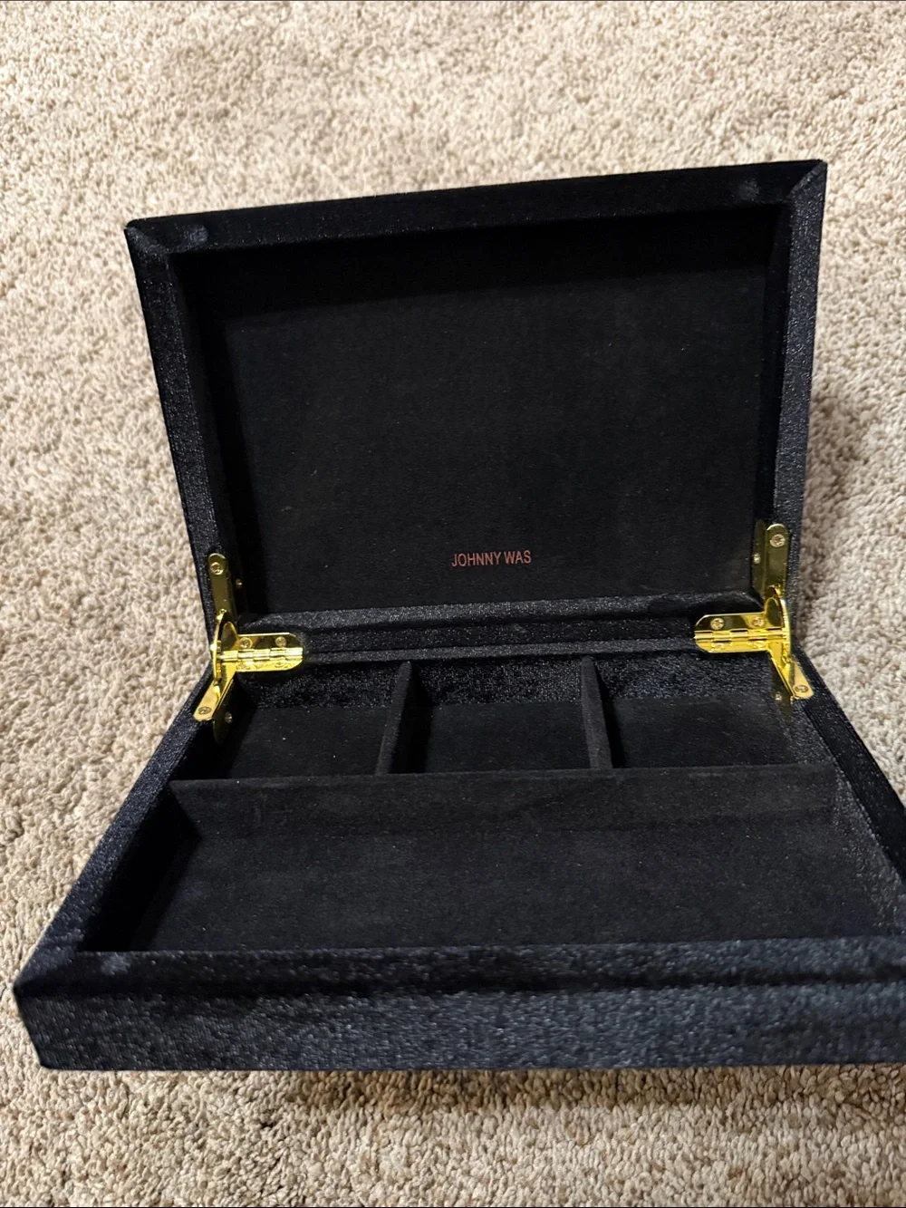 Johnny Was Embroidered Celestial Velvet Jewelry Box